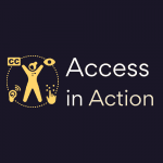 Celia and Jamie side by side laughing in a black and white photo. They are two of our Disabled Consultants.